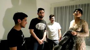 cojiendome unos vecinos, orgia con desconocidos