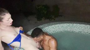 petite brunette trans hottie ava holt fucked deep in jacuzzi