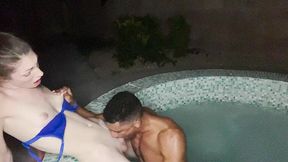petite brunette trans hottie ava holt fucked deep in jacuzzi