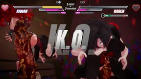 Lesbian Battle BDSM Hentai Game Ep.2 Lesbian Tomboy Defeated Had to Squirt Non Stop on a Bondage Device!
