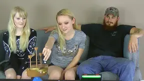 Loser strips and pleases straight girl Trace in humiliating game bet