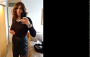 Sexy masturbating crossdresser