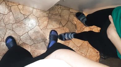 While my stepmom was cooking in the kitchen, my girlfriend and I were masturbating - IkaSmokS