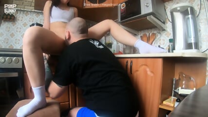 Annette Gets Laid On The Kitchen Table