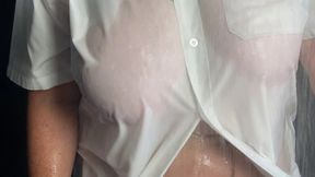 Mrs Mature Feet in the shower getting wet and horny for you all