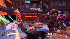 Goth GF gets off with a toy during Overwatch game