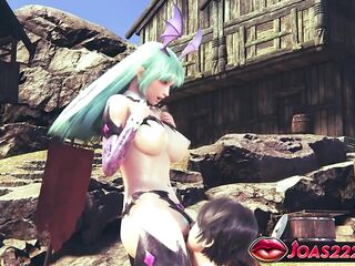 Darkstalkers Morrigan Anime CG – Juicy Vagina Licking, Close Up Fingering Climax With Squirt In Chick Choose two