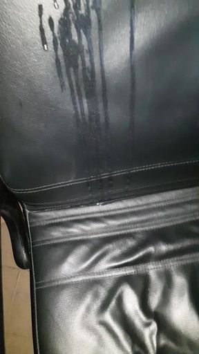 At work Her chair Female Colleague Gilf Fantasy Big tits