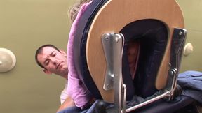 Dirty masseur gets off with his blonde client