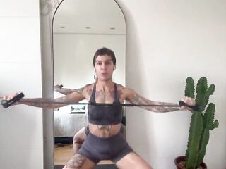 exercising with Nikatsu: Warm up and stretch training