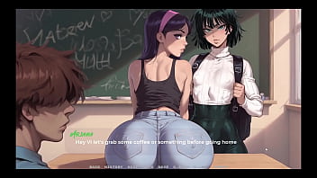 My New Girlfriend [ TABOO Hentai Game ] Ep.1 my GF and her tiny tits BFF are cuckolding him with BBC !