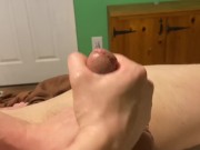 I use his Cum to Torture him Post Orgasm