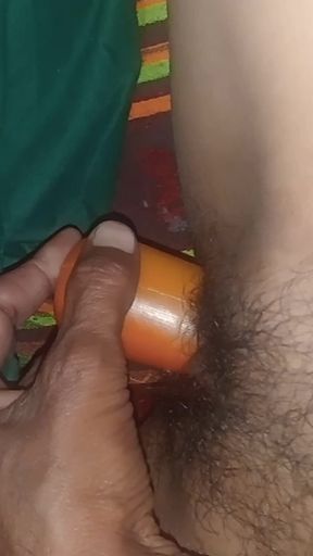 Desi Village Girl Try Things Inside Holes