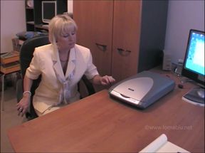 Scanning my pussy and tits