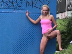Girls pissing in parking lots and train stations