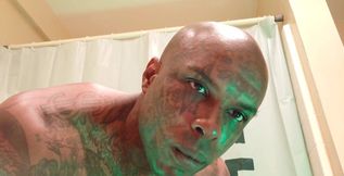 New Porn: BBC Worship Hallelujah Johnson (Oneitis) Tall Dark Chocolate Muscles Tattoos Hairy BBC Hallelujah Johnson Masturbating