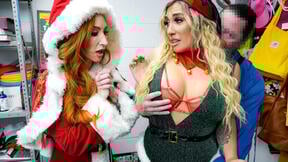 Fucking slutty milf thieves in xmas costumes