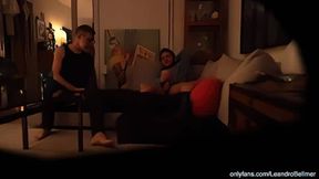 Grandfather caught grandson wanking