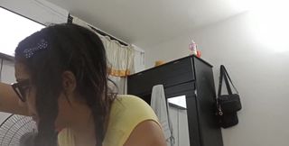 Colombian Was Recording a Porn Video for Her Husband Who Is in New York United States but Ended up Fucking with the Neighbor Ver