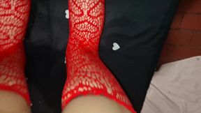me coje de perrito con mi tanga de hilo.