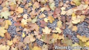 Street Whore gets huge cock doggystyle and gives blowjob
