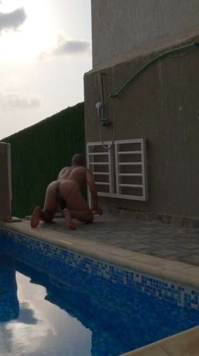 Risky Arab Gay Cruising Naked #public Beach #middleeast Voyeur #kuwait Got Caught!!