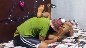 I went to visit my stepson in his bed and invited him to me at Christmas