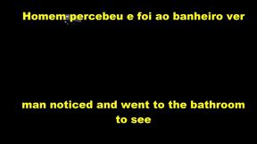 levo minha esposa sem calcinha no bar e exibiu a buceta e fez sexo com desconhecido no banheiro do bar!