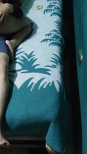 Stunning moment from "Indian porn with hindi audio sharing bed with Indian Bhabhi"