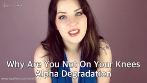 Why Are You Not On Your Knees - Alpha Degradation 197