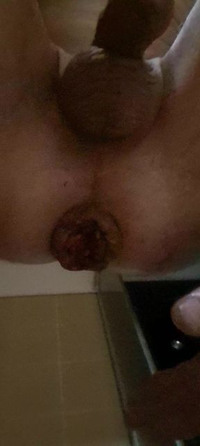 Anal Play with a Bottle