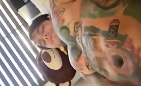 Colombian Yeferson Cossio influencer rubbing his huge cock