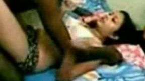 Submissive young Desi cutie undressed and fucked on the bed