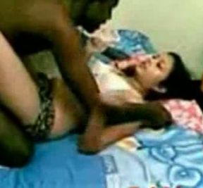 Submissive young Desi cutie undressed and fucked on the bed
