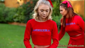 Busty stepmom pussylicking cute cheerleader