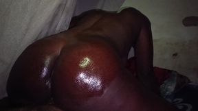 Ebony Bunz on a Vanilla Pole