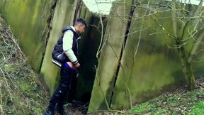 Autumn Jerk off Under the Bridge - From Soft Cock Till Cum