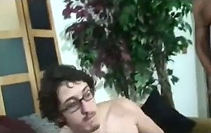 Twink play with monster black cock