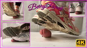Two Girls Unaware Cock Crush - Cock Trampling - Shoejob - Foot Fetish - CBT - Cock Jump - 4K