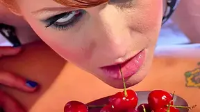 What a great pussy licking for this tattooed hot brunette