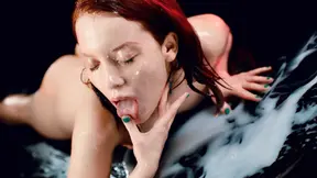 Petite Russian girl takes monster cock all the way through creampie and bukkake