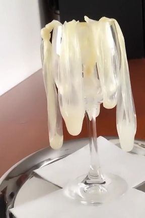 Cumdump Get Many Loads of Used Condoms - Cum Nectar - Glass of Cum