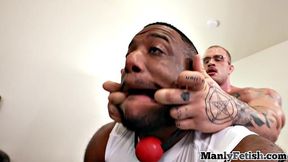 Ebony jock doggysmahed by lover