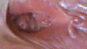 Super close up video of my wife's tight pink dripping wet pussy