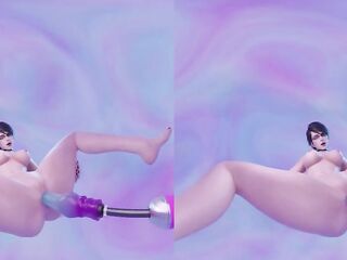 Bayonetta getting banged by sex-toy machine 4K VR