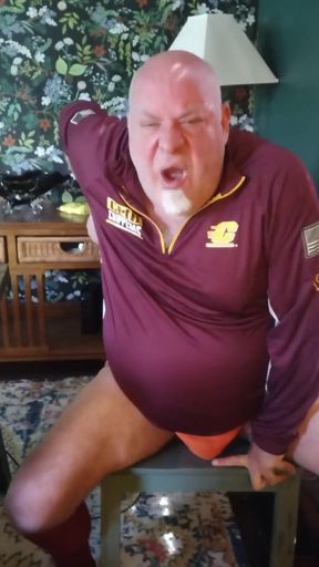Coach Teaches Player How to Fuck Him Using a Dildo!