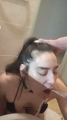 Luli Being a Human Toilet Piss and Extreme Deepthroat