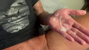 Amateur Cocksucker JERKS OFF GULPS LOAD in Shower Tape – Hot