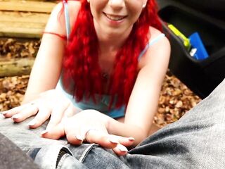 Forbidden rencounter with my neighbor – Hot adventure in the car