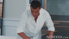 Sexy nugget Trelino will surely get into college after his remarkable blowjob to my dick